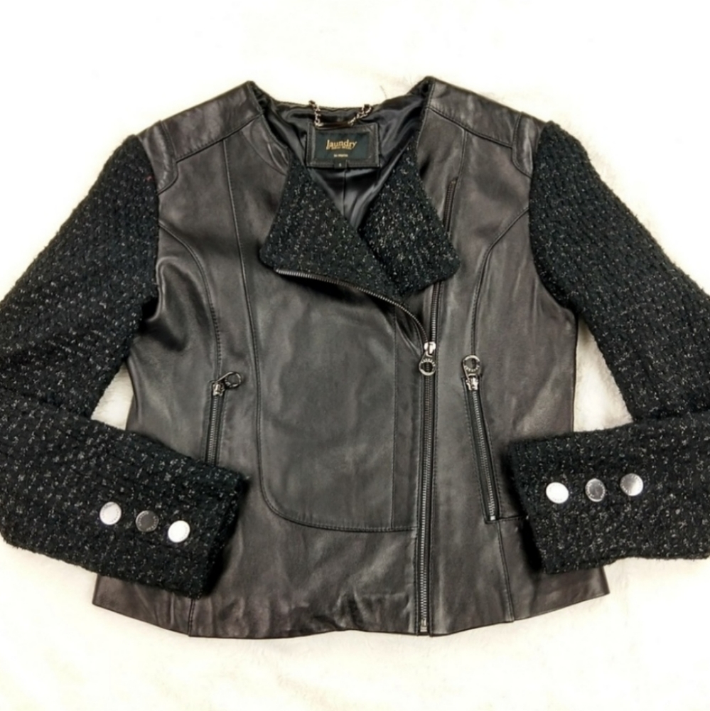 Laundry by Shelli Segal Asymmetric Moto Jac